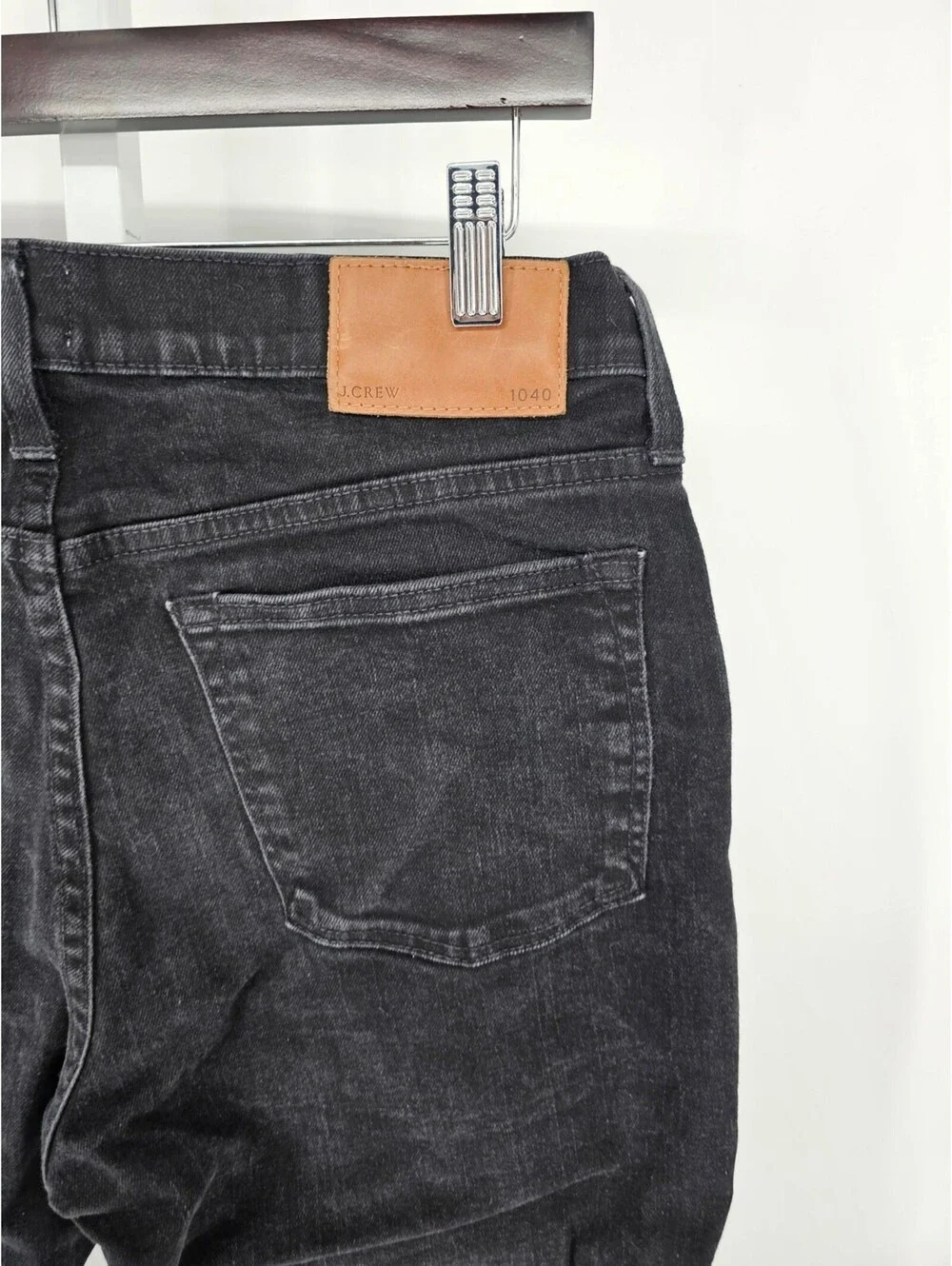 J Crew Mens Sz 31x30 Slim Leg Mid Riser Jeans Gray Black